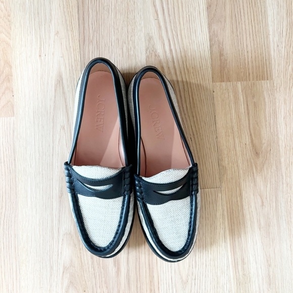J.Crew Winona penny loafers in Spanish canvas - Picture 7 of 7